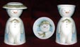 Snowman Eggcup and Mini Plate
